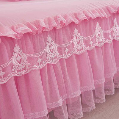 Bed Set 1 PC Lace Bedspread + 2PCS Pillowcases Bedding Set P