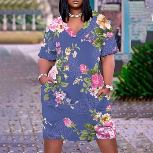 Spring Summer Girl Clothes Fashion Style Watercolor Flowers