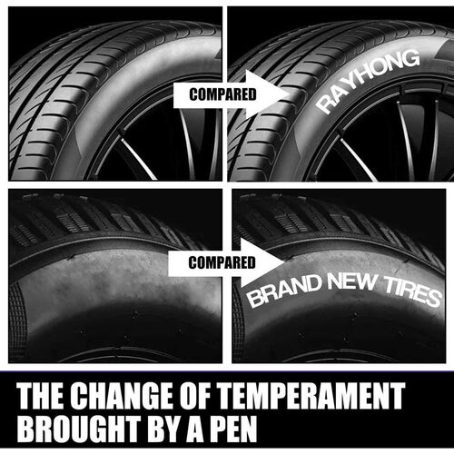 Rayhong Tire Paint Pen, Car Tire Lettering Pen for Decoratio