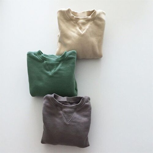 3028C Childrens Sweater 2023 Autumn New Simple All Match Ba