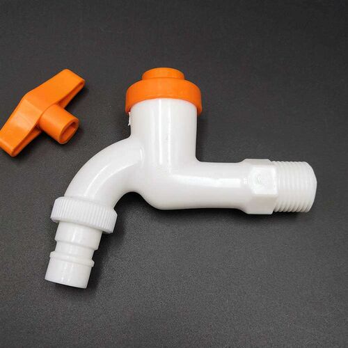 Pom plastic hot and cold washing machine faucet copper rod p