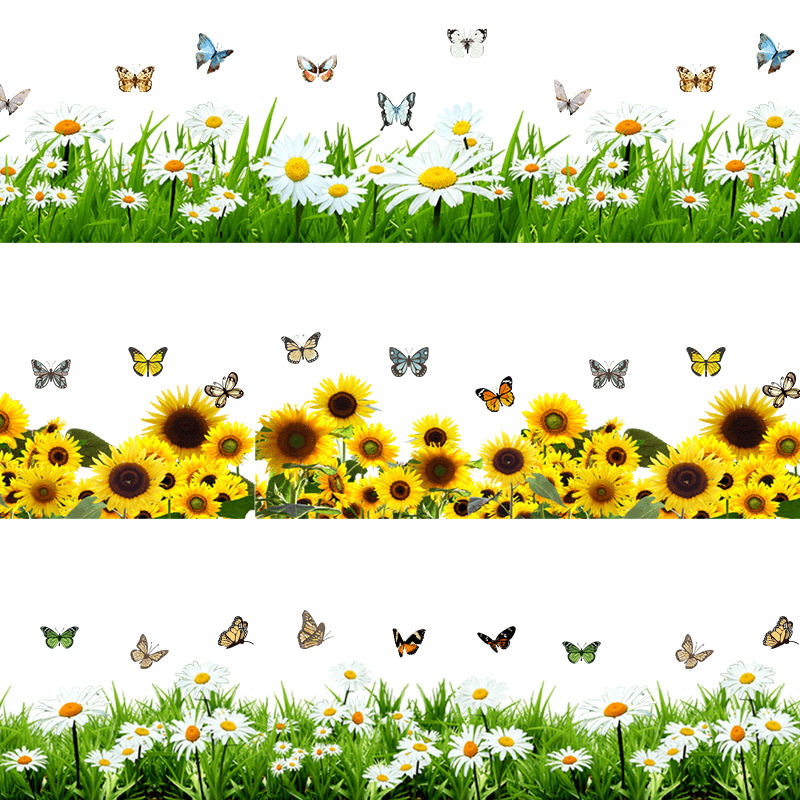 门店玻璃门橱窗墙角踢脚线静电无胶花草装饰创意自粘防水贴画墙贴,家居饰品,门贴,淘宝优惠券,粉丝福利购,淘宝优惠卷