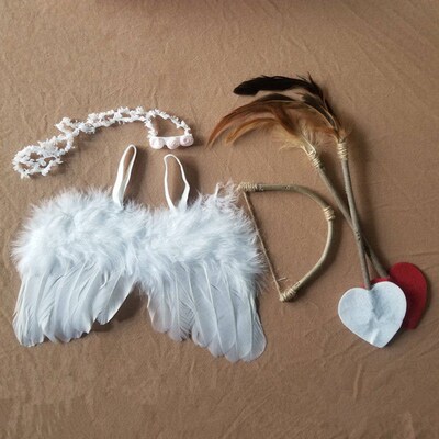 Newborn Baby Angel Wings Props Childrens Photography Clothi