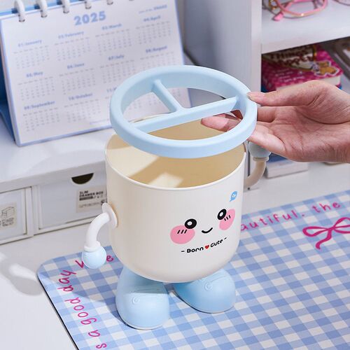 Desktop trash bin for home and living room