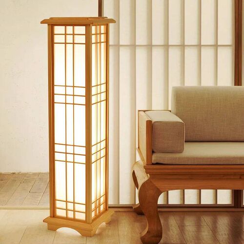 SANDYHA Japanese style wood Floor Lamp bedroom decoration st
