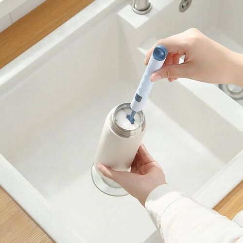 Silicone Bottle Brush 360 Degree Rotation Baby Pacifier Cup