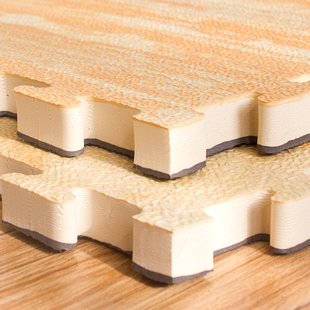 加大加厚拼接垫覆膜木纹泡沫地垫1米100x100跆拳道垫一米地垫