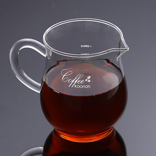 koonn公道杯玻璃耐热高硼硅分茶器加厚家用大号带刻度耐高温