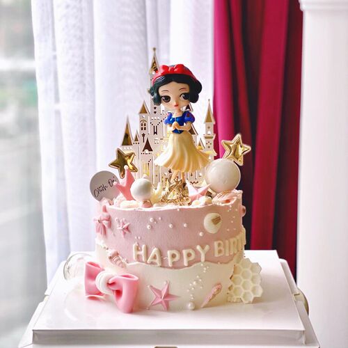 Ice and snow country cake decoration elsa snow AnNaYi