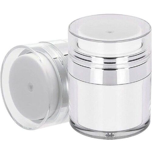 2 Pcs Bottled Cream Empty Airless Container Pump Face