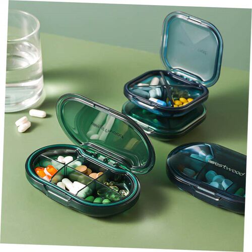 Pill Box Holder Weekly Medicine Storage Organizer Container