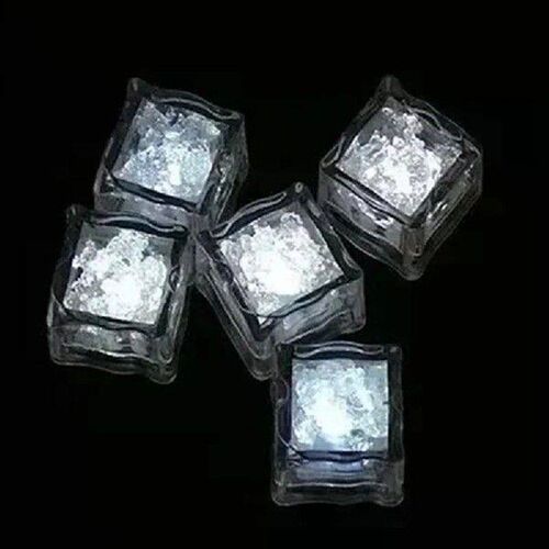 12PCS Waterproof LED Ice-Cube Flashing Glow In The Dark