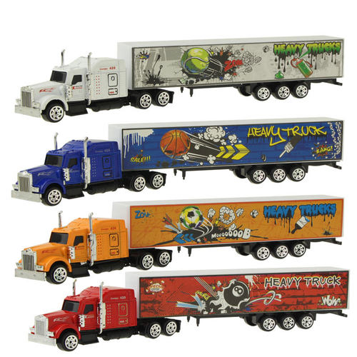 1 Pcs Sliding Alloy Truck Model Diecast Car Toy Container Oi