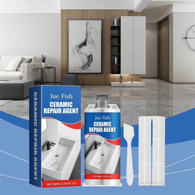 Jue Fish Tile Repair Adhesive - For fixing and waterproofing - 实物图