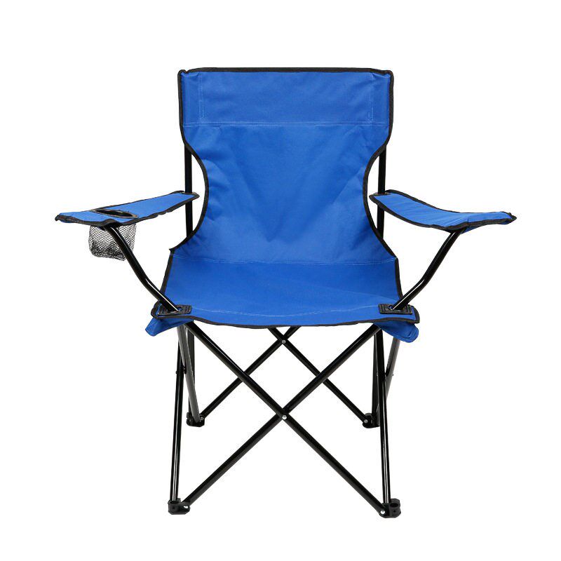 Armrest Camping Picnic Fishing Folding Chair Black Outdoor P图片