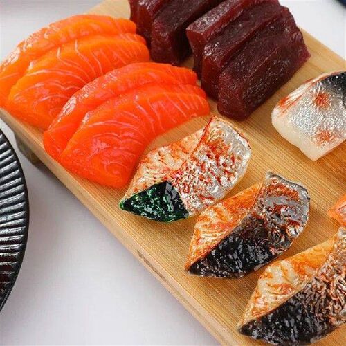 Simulated Japanese Sushi Salmon Simulation Grilled Fish