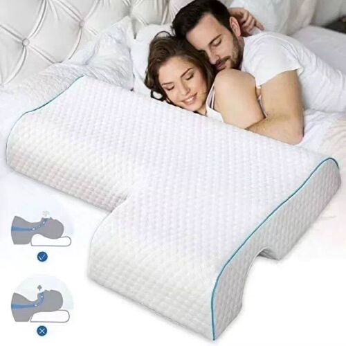 Couple Pillow with Arm Rest Memory Foam Anti Hand Pressure N