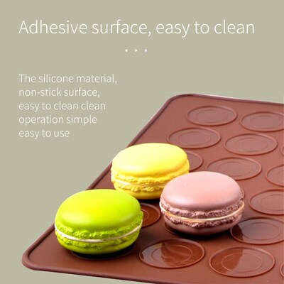 Non-Stick Silicone Macaron Macaroon Pastry Oven Baking Mould
