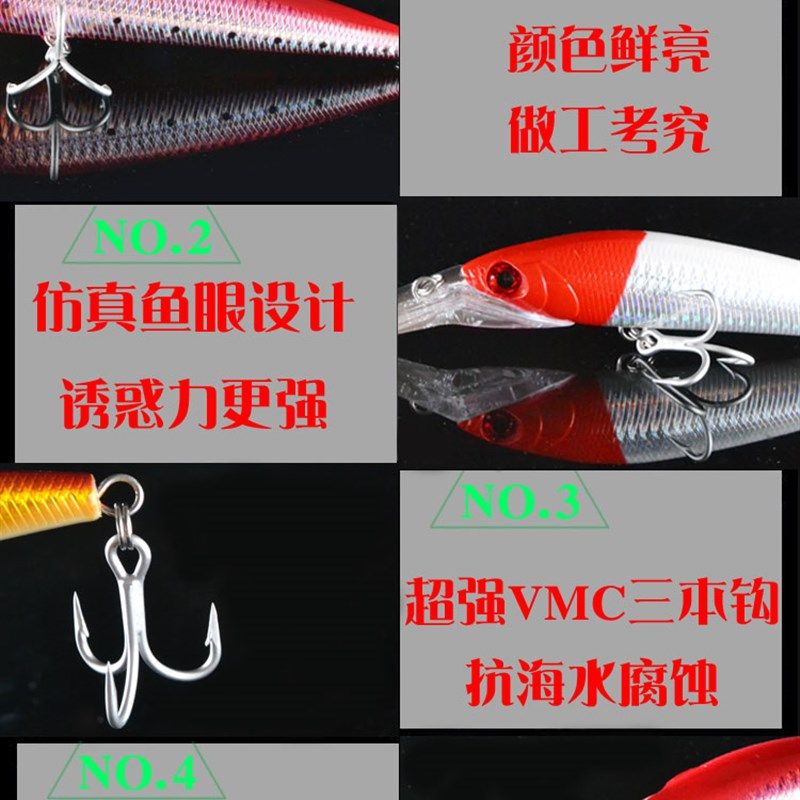 银熊 路亚饵 浮水大米诺深海船钓饵 海钓假饵 鱼饵5克拖钓饵马鲛,户外/登山/野营/旅行用品,路亚饵,淘宝优惠券,粉丝福利购,淘宝优惠卷