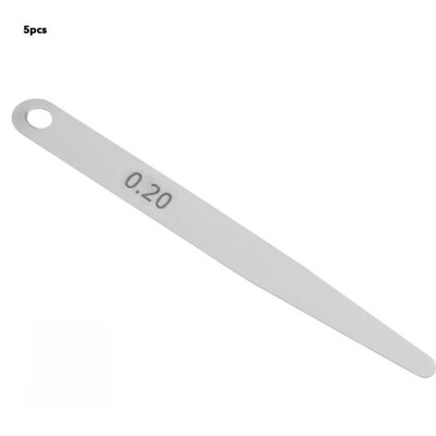 5pcs 0.2 Stainless Steel Feeler Gauge Ruler Welding Inspecti
