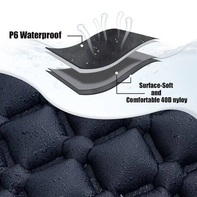 Outdoor Camping Inflatable Maress Sleeping Pad With Pillows