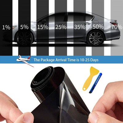 50cmx3/6m Car Window Privacy Tint Film Auto Vinyl Anti Look