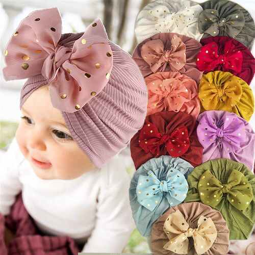 New Summer Cute Bow Baby Boneless Fetal Cap Baby Thin Sectio