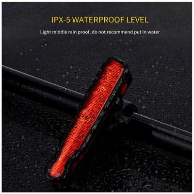Bike Rear Light Laser Line Warning Lamp Waterproof Seatpost