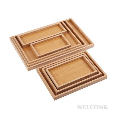 Bamboo wooden tray hotel fruit plate dessert plate snack