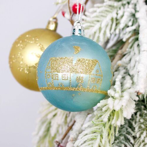 Christmas Balls 44pcs 3-6cm Set Christmas Plated Balls彩球
