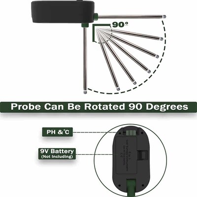 5 In 1 Soil PH Meter Sunlight PH Tester Temperature Humidity