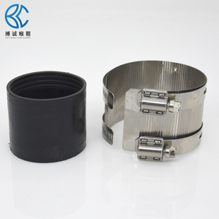 不锈钢管束排水管卡箍铸铁管下水管加宽收紧抱箍喉箍卡扣PVC接头