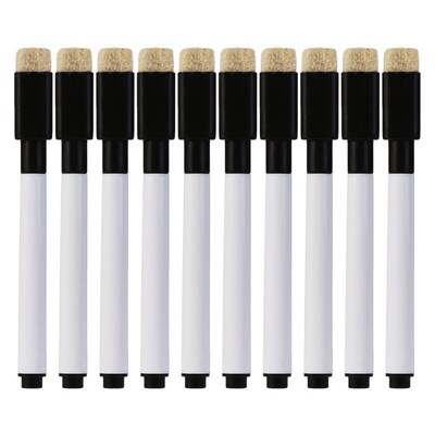 L43D 10 Pcs Whiteboard Pen Erasable Marker Office School