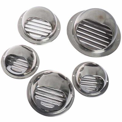 70/80/100/120/150mm Wall Air Vent Grille Ducting Ventilation
