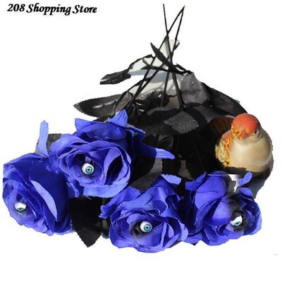 Horror Flower Rose Artificial Flower With Eyeball Halloween