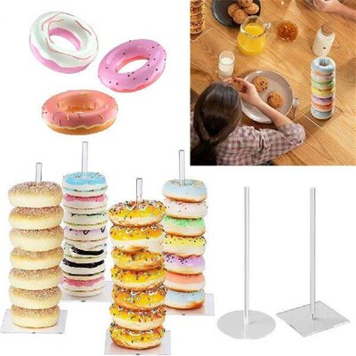 Donut Display Stand Transparent Stable Base Bagel Holder