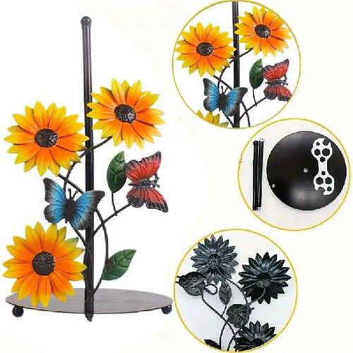 3D Butterfly Sunflower Tissue Holder Non Slip Standing