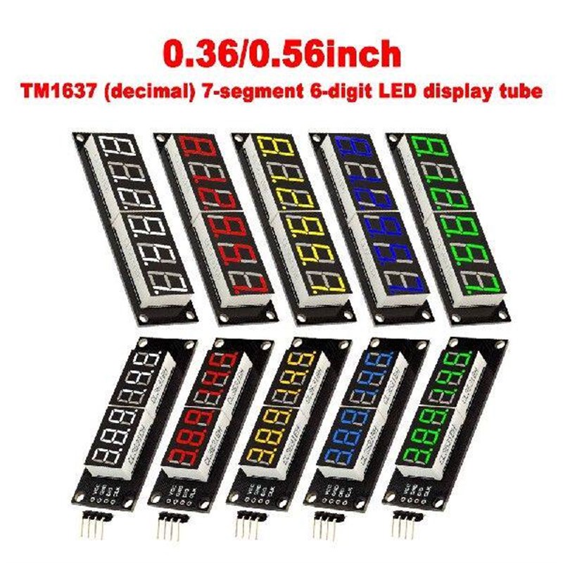 0.36/0.56 Inch 6-Digit Digital Display Tube Decimal - 实物图