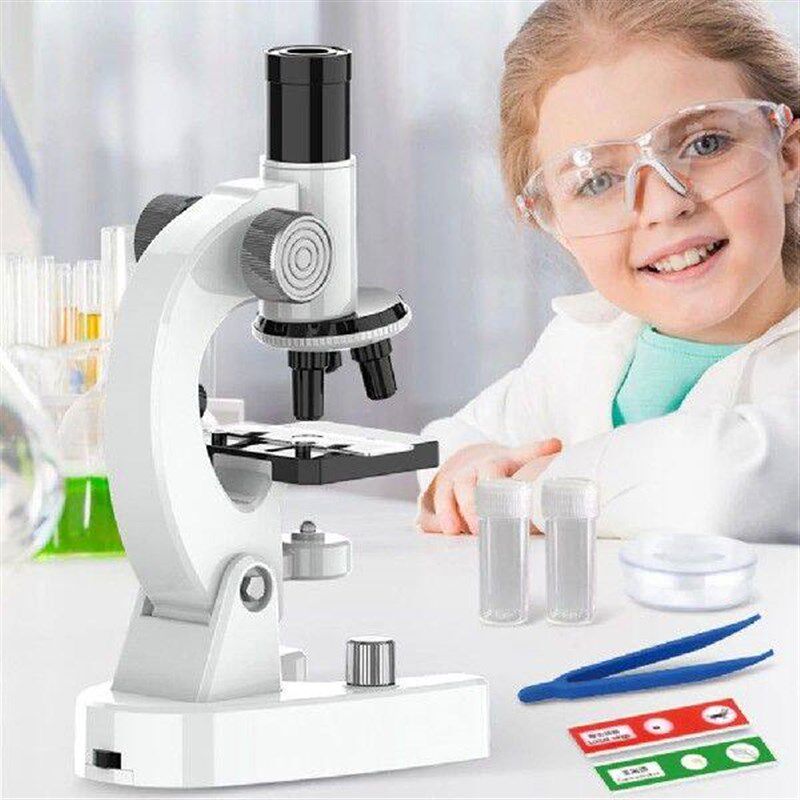 200X-4800X Biological Microscope W/Microscope Slides Set - 实物图