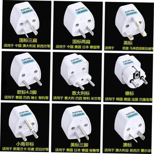 AC Wall Power Adapter China and UK Plug to US Plug Socket P