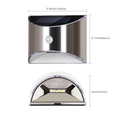 LED Solar Light Outdoor Wall Lamp  Garden Patio Pathway Fenc
