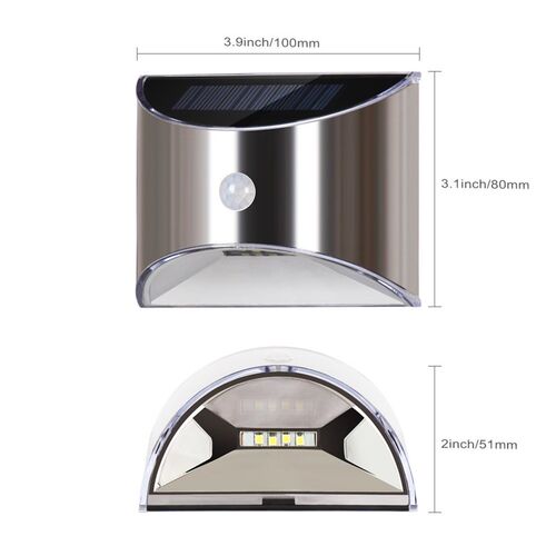 LED Solar Light Outdoor Wall Lamp  Garden Patio Pathway Fenc