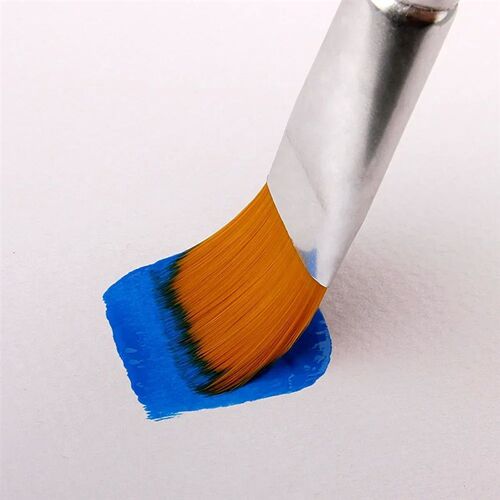 New Oil Painting Brush 3pcs Big Flat Head 3color Short Rod S