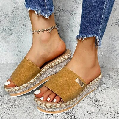 Summer Wedges Slippers Platform High Heels Women Slipper