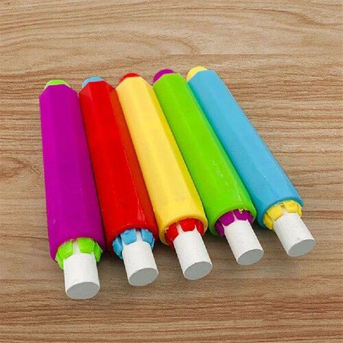 25pcs Chalk Holder Set Colorful PP Material Adjustable Clip