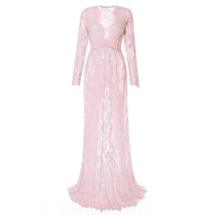 Maternity Gown Photography Maxi Lace Props Fashion