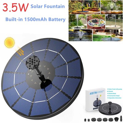 3.5W Solar Fountain Pump, Solar Water Pump Floating Fountain