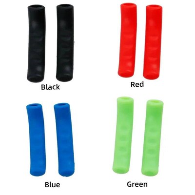 1 Pair Durable Bike Brake Lever Protective Silicone Grips Bi