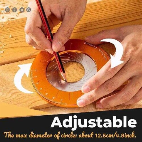Measuring Round Ruler Aluminum Alloy And Stainless Steel