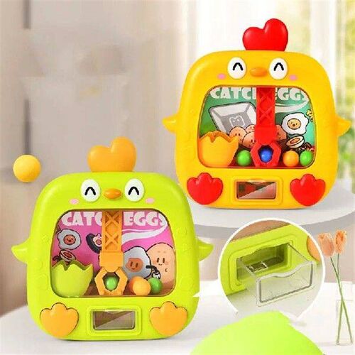 Kids Creative Fun Cute Chicken Catch Ball Machine Toys Hand